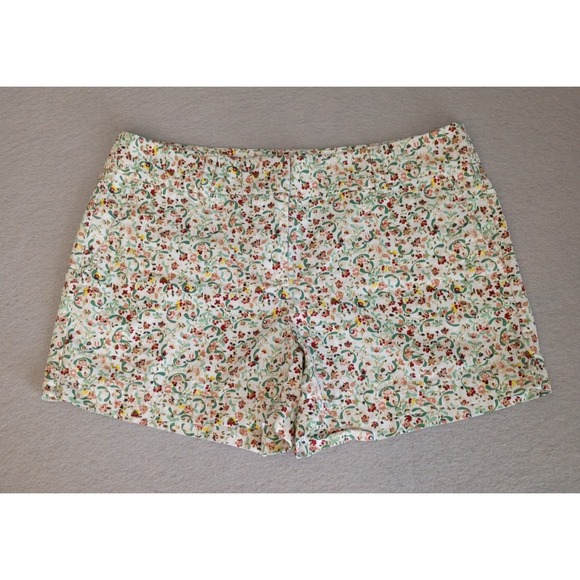 Ann Taylor Pants - Ann Taylor LOFT Shorts 4 inch Chino Women Size 4 Floral Cottagecore Pretty